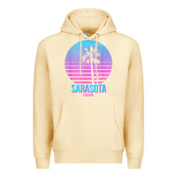 Pina Colada sarasota florida vintage retro palm tree t shirt Premium Hoodie - linhVisuals