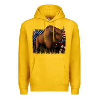 Lemon American Bison Premium Hoodie - Jasminsmagicworld