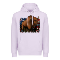 Lilac American Bison Premium Hoodie - Jasminsmagicworld