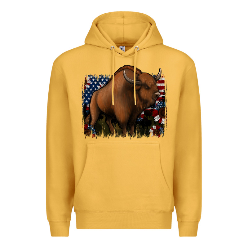 American Bison Premium Hoodie by Jasminsmagicworld | Teevron