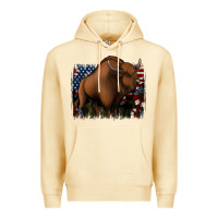 Pina Colada American Bison Premium Hoodie - Jasminsmagicworld