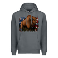 Rock American Bison Premium Hoodie - Jasminsmagicworld
