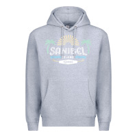 Heather Grey sanibel island retro style florida t shirt Premium Hoodie - linhVisuals