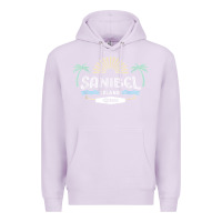 Lilac sanibel island retro style florida t shirt Premium Hoodie - linhVisuals