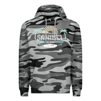 Slate Camo sanibel island retro style florida t shirt Premium Hoodie - linhVisuals