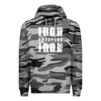 Slate Camo iron sharpens iron proverbs christian bible verse religious pullover h Premium Hoodie - linhVisuals