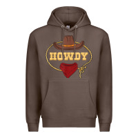 Coffee howdy shirt western rodeo country cowboy texan t shirt Premium Hoodie - linhVisuals