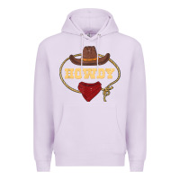 Lilac howdy shirt western rodeo country cowboy texan t shirt Premium Hoodie - linhVisuals