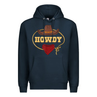 Navy howdy shirt western rodeo country cowboy texan t shirt Premium Hoodie - linhVisuals