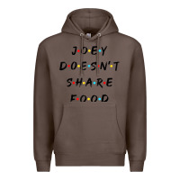 Coffee funny joey doesn't share food how you doin quoted friends t shirt Premium Hoodie - linhVisuals