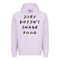 Lilac funny joey doesn't share food how you doin quoted friends t shirt Premium Hoodie - linhVisuals