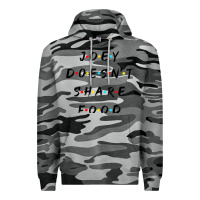 Slate Camo funny joey doesn't share food how you doin quoted friends t shirt Premium Hoodie - linhVisuals