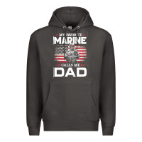Smoke my favorite marine calls me dad t  shirt father's day flag my favorite Premium Hoodie - linhVisuals