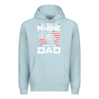 Blue Mist my favorite marine calls me dad t  shirt father's day flag my favorite Premium Hoodie - linhVisuals