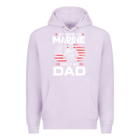 Lilac my favorite marine calls me dad t  shirt father's day flag my favorite Premium Hoodie - linhVisuals
