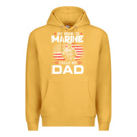 Mustard my favorite marine calls me dad t  shirt father's day flag my favorite Premium Hoodie - linhVisuals