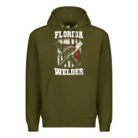 Army Green welding longsleeves t shirt florida fl american welder gifts Premium Hoodie - linhVisuals
