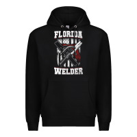 Black welding longsleeves t shirt florida fl american welder gifts Premium Hoodie - linhVisuals