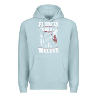 Blue Mist welding longsleeves t shirt florida fl american welder gifts Premium Hoodie - linhVisuals