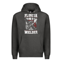 Charcoal Heather welding longsleeves t shirt florida fl american welder gifts Premium Hoodie - linhVisuals