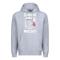 Heather Grey welding longsleeves t shirt florida fl american welder gifts Premium Hoodie - linhVisuals