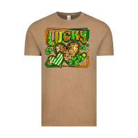 Vintage Coffee lucky st patricks day hearts Vintage Tee - LillyAllenDesigns