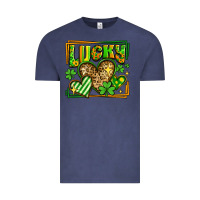 Vintage Denim lucky st patricks day hearts Vintage Tee - LillyAllenDesigns
