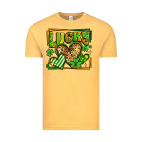 Vintage Mustard lucky st patricks day hearts Vintage Tee - LillyAllenDesigns