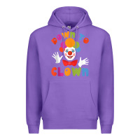 Purple down to clown funny circus tank top Premium Hoodie - linhVisuals