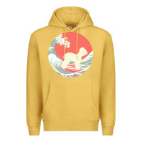 Antique Gold bedlington terrier t  shirt bedlington terrier gifts   ocean waves sur Premium Hoodie - linhVisuals