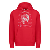 Red blackfoot tribe native american indian pride respect darker t shirt Premium Hoodie - linhVisuals
