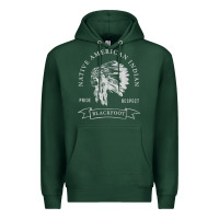 Sports Green blackfoot tribe native american indian pride respect darker t shirt Premium Hoodie - linhVisuals