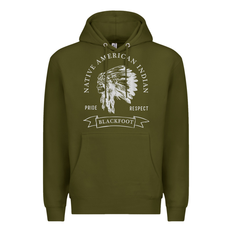 Blackfoot Tribe Native American Indian Pride Respect Darker T Shirt Premium Hoodie by linhVisuals | Teevron