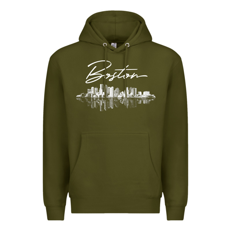 Boston Skyline T Shirt For Women, Men, Girls & Boys Premium Hoodie by linhVisuals | Teevron