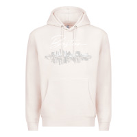 Pale Pink boston skyline t shirt for women, men, girls & boys Premium Hoodie - linhVisuals