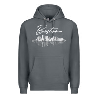Rock boston skyline t shirt for women, men, girls & boys Premium Hoodie - linhVisuals