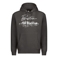 Smoke boston skyline t shirt for women, men, girls & boys Premium Hoodie - linhVisuals