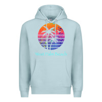 Blue Mist west palm beach tropical t shirt for family vacations Premium Hoodie - linhVisuals