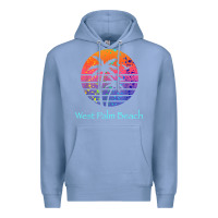 Colony Blue west palm beach tropical t shirt for family vacations Premium Hoodie - linhVisuals