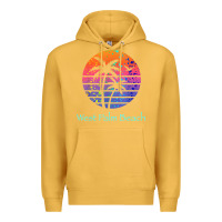 Mustard west palm beach tropical t shirt for family vacations Premium Hoodie - linhVisuals