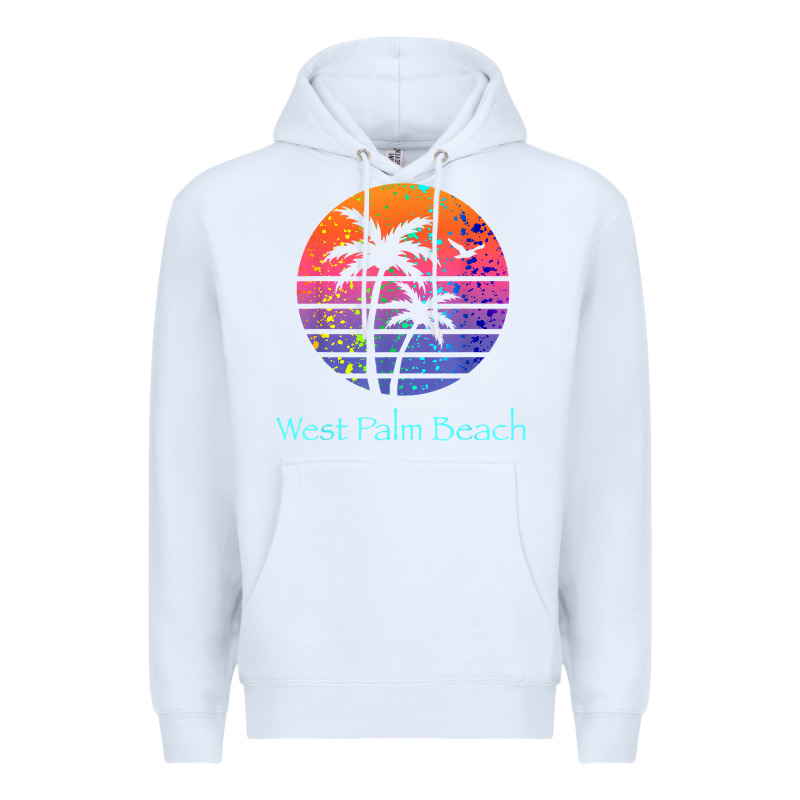 West Palm Beach Tropical T Shirt For Family Vacations Premium Hoodie by linhVisuals | Teevron