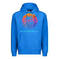 True Royal west palm beach tropical t shirt for family vacations Premium Hoodie - linhVisuals