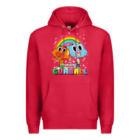 Cardinal cn the amazing world of gumball & darwin rainbow portrait pullover hoo Premium Hoodie - linhVisuals