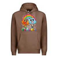 Chestnut cn the amazing world of gumball & darwin rainbow portrait pullover hoo Premium Hoodie - linhVisuals