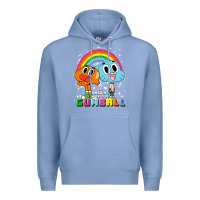 Colony Blue cn the amazing world of gumball & darwin rainbow portrait pullover hoo Premium Hoodie - linhVisuals