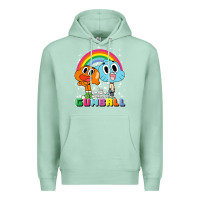 Seafoam cn the amazing world of gumball & darwin rainbow portrait pullover hoo Premium Hoodie - linhVisuals