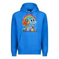 True Royal cn the amazing world of gumball & darwin rainbow portrait pullover hoo Premium Hoodie - linhVisuals