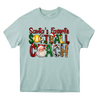 Arona Santa's Favorite Softball Coach For Christmas Heavy Core Tee - FaDigitalArtStudio