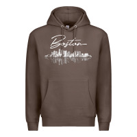 Coffee boston skyline t shirt for women, men, girls & boys Premium Hoodie - linhVisuals