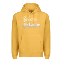 Mustard boston skyline t shirt for women, men, girls & boys Premium Hoodie - linhVisuals